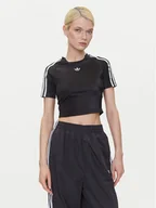 Koszulki i topy damskie - adidas T-Shirt adicolor Teamgeist Baby JD0268 Czarny Slim Fit - miniaturka - grafika 1