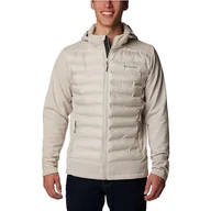 Bluzy męskie - Columbia Męska bluza z kapturem Out-Shield z izolacją na zamek błyskawiczny, ciemny kamień, XL, Ciemny kamień, XL - miniaturka - grafika 1