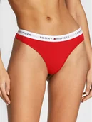 Majtki damskie - Tommy Hilfiger Stringi UW0UW03835 Czerwony - miniaturka - grafika 1