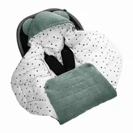 Śpiworki dla dzieci - Sleepee - Otulacz/kocyk do fotelika samochodowego, Green - miniaturka - grafika 1