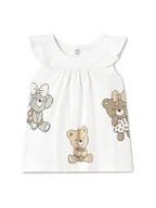 Sukienki i spódniczki dla dziewczynek - Mayoral Sukienka codzienna 1852 Biały Regular Fit - miniaturka - grafika 1