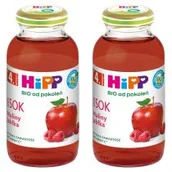 Soki i herbatki dla dzieci - Hipp Sok 100% maliny-jabłka po 4. miesiącu zestaw 2 x 200 ml Bio - miniaturka - grafika 1