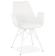Krzesła - Kokoon Design Krzesło Design Kokliko białe AC02420WHWH - miniaturka - grafika 1