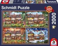 Puzzle - Schmidt Spiele Puzzle 58345 pór roku dom, 2000 części puzzle, kolorowe - miniaturka - grafika 1
