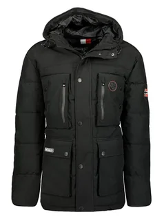 Kurtki męskie - Geographical Norway Parka w kolorze czarnym - grafika 1