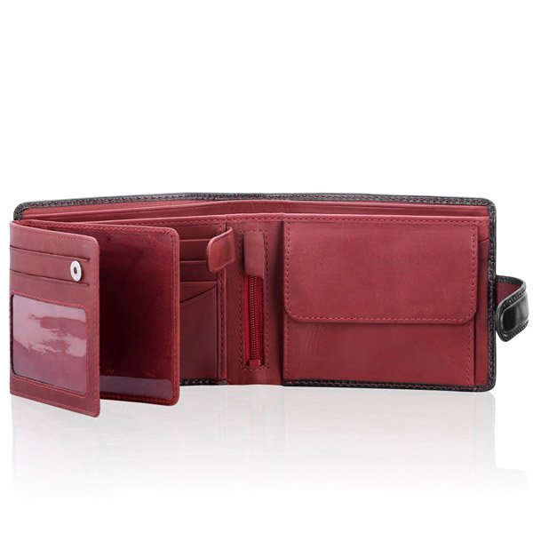Portfel męski Visconti TR-35 RFID - czerwony