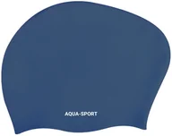 Pływanie - AQUA-SPORT Czepek pływacki silikonowy na długie włosy - miniaturka - grafika 1