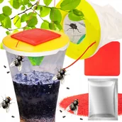 Lampy owadobójcze - WOREK PUŁAPKA NA MUCHY OWADY PRZYNĘTA SKUTECZNY ŚRODEK Z WABIKIEM WABIK XXL - miniaturka - grafika 1