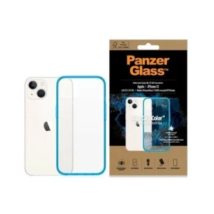 Etui PanzerGlass ClearCase antybakteryjne z certyfikatem Military Grade na iPhone 13 / 14 / 15 - przezroczysto-niebieskie - Etui i futerały do telefonów - miniaturka - grafika 1