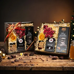 Kosz prezentowy, świąteczny - "Vincenzo" - Zestawy upominkowe - miniaturka - grafika 1