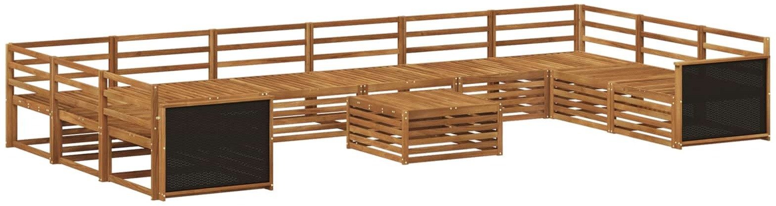 vidaXL Zestawy sof 11 pcs Lite Drewno Akacji