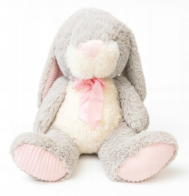 ELEFUN Pluszak pluszowy Przytulanka Szary Króliczek maskotka 40 cm S1534