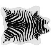 Dywany - Dywan Sztuczne Futro Rodeo 85 x 105 cm biało-czarny - miniaturka - grafika 1