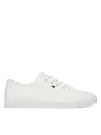 Trampki damskie - Tommy Hilfiger Tenisówki FW0FW08641 Biały - miniaturka - grafika 1