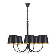 Lampy sufitowe - Sasto lampa wisząca 5-punktowa czarna K-4336 - miniaturka - grafika 1