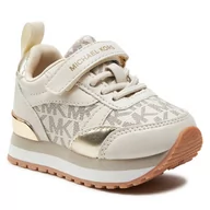 Buty dla dziewczynek - Sneakersy MICHAEL KORS KIDS MK100936 Vanilla/Pale Gold - miniaturka - grafika 1