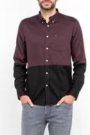 Koszule męskie - Lee Button Down Męska Koszula Materiałowa Aubergine L880Zlka-M - miniaturka - grafika 1