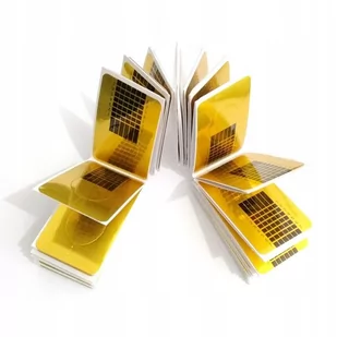 Deni Carte Formy Do Przedłużania Paznokci Gold 100SZT - Akcesoria do paznokci - miniaturka - grafika 1