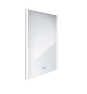 Lustra - Nimco Lustra - Lustro z oświetleniem LED, 50x70 cm, czujnik dotykowy, aluminium ZP 11001VX - miniaturka - grafika 1