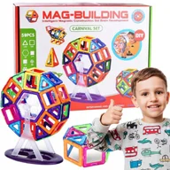 Klocki - Klocki magnetyczne konstrukcyjne zestaw 59 el. 630 - miniaturka - grafika 1