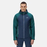 Kurtki męskie - Regatta Męska Kurtka Hybrydowa Andreson Vii Niebiesko-zielony, Rozmiar: Xxxl - miniaturka - grafika 1
