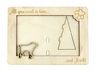 Ramki na zdjęcia - Kuchi Dog Afghan Shepherd ramka na zdjęcie z psem - miniaturka - grafika 1