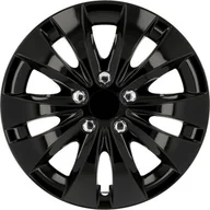 Kołpaki samochodowe - Cartrend 7028 kołpaki na koła w zestawie 4 szt., kolor czarny, 38 cm (15) 70288 - miniaturka - grafika 1