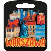 Magnesy - PAN DRAGON Magnes I love Poland Warszawa ILP-MAG-C-WAR-13 - miniaturka - grafika 1