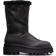 Śniegowce damskie - CALVIN KLEIN JEANS Skórzane śniegowce CHELSEA - miniaturka - grafika 1