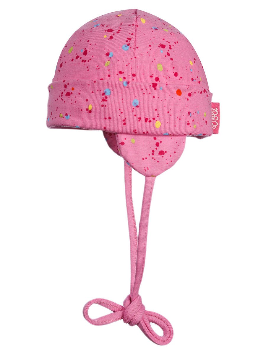 Niemowlęca dziewczęca czapka wiązana różowa Döll