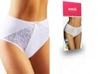 Majtki damskie - Tonia Koronkowe Figi Bawełna Emili biały 3XL - miniaturka - grafika 1
