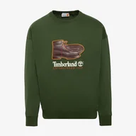 Bluzy męskie - TIMBERLAND BLUZA NEW BOX FIT BADGE CREW NECK - Timberland - miniaturka - grafika 1