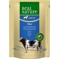 Mokra karma dla psów - REAL NATURE Adult Saszetki Wołowina z ziemniakami 6x300 g - miniaturka - grafika 1