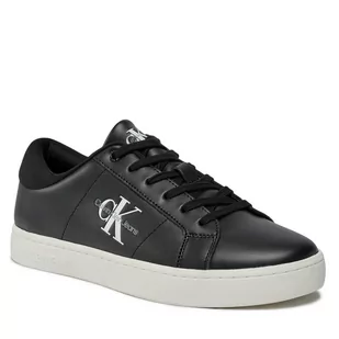 Sneakersy Calvin Klein Jeans Classic Cupsole Low Laceup Lth YM0YM00864 Black/Bright White 0GM - Półbuty męskie - miniaturka - grafika 1