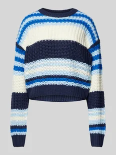 Sweter z dzianiny z obniżonymi ramionami model ‘CHARLIE’ - Swetry damskie - miniaturka - grafika 1