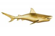 Dekoracje domu - Dekoracja ścienna rekin 105 cm złota - prawa - miniaturka - grafika 1