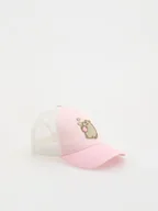 Czapki damskie - Reserved - Czapka z daszkiem Pusheen - różowy - miniaturka - grafika 1