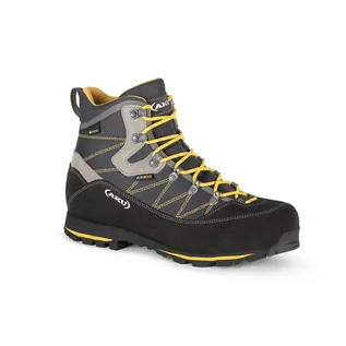 Buty trekkingowe męskie - Męskie buty górskie na szeroką stopę AKU Trekker Lite III Wide GTX anthracite/mustard - 41,5 - grafika 1