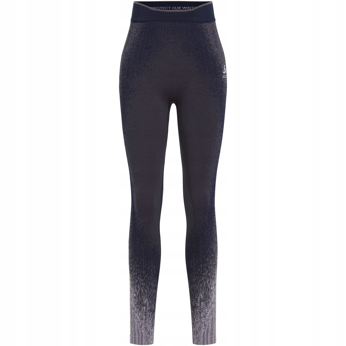 Legginsy termoaktywne damskie ODLO Performance Warm Blackcomb fioletowe XS