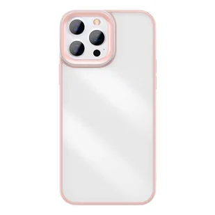 Baseus Crystal Phone Case pancerne etui do iPhone 13 Pro z żelową ramką różowy ARJT001004 - Etui i futerały do telefonów - miniaturka - grafika 15
