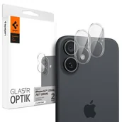 Pozostałe akcesoria do telefonów - Nakładka na obiektyw SPIGEN Optik Glas.Tr do Apple iPhone 16/16 Plus Przezroczysty 2szt. - miniaturka - grafika 1