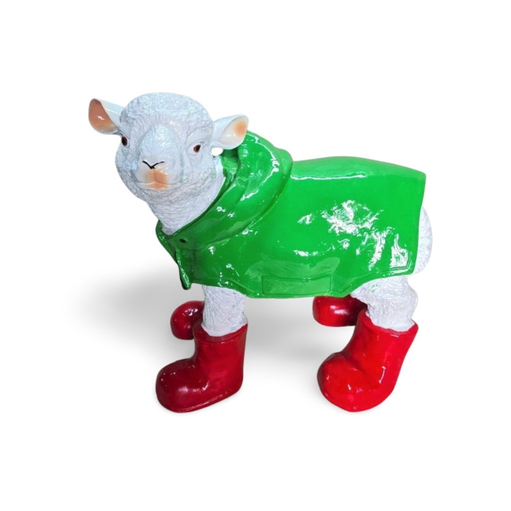 Figura Dekoracja Owca w Kaloszach