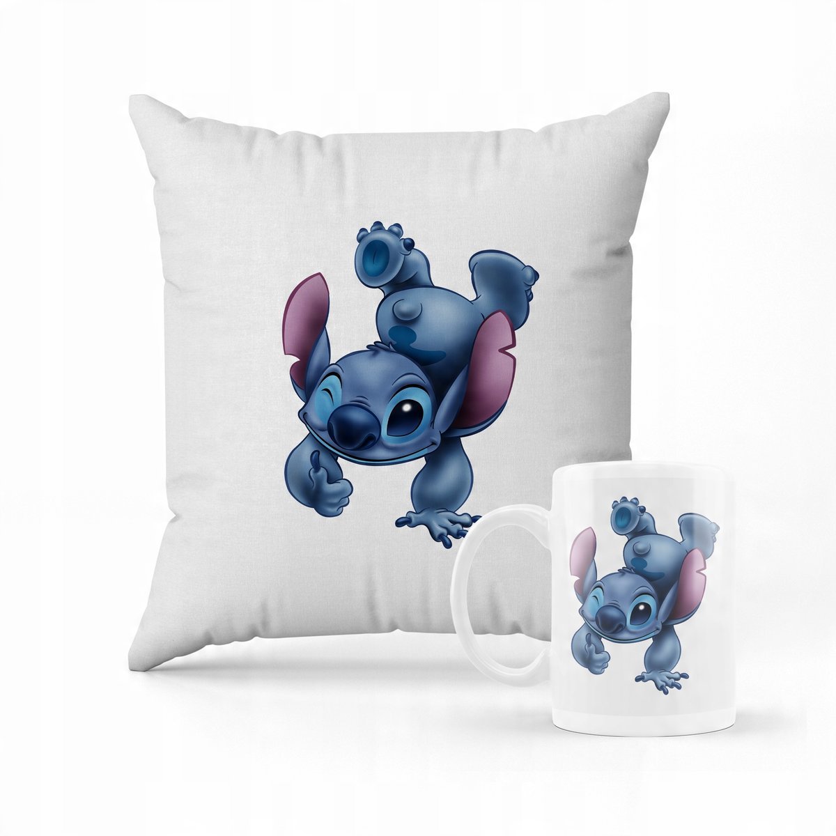ZESTAW KUBEK + PODUSZKA Lilo i Stich + IMIĘ #1
