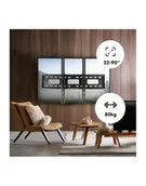 Uchwyty do monitorów - Uchwyt do TV Maclean MC-421, max VESA 600x400, 32-90'', 80kg, reg. odchylenia +15°~-15° - miniaturka - grafika 1