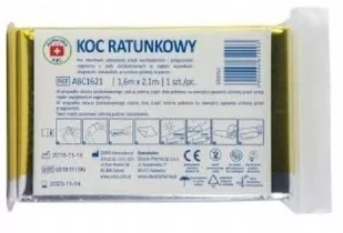 SILESIAN PHARMA Koc ratunkowy 160 cm x 210 cm x 1 szt Apteczka ABC - Meble i wyposażenie gabinetów medycznych - miniaturka - grafika 1