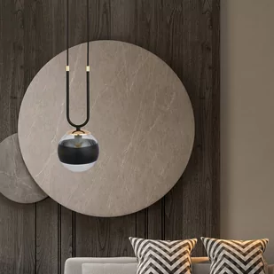 Emibig Glam lampa wisząca 1-punktowa czarna/stripe 1113/1 - Lampy sufitowe - miniaturka - grafika 2