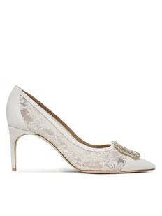 MALONE SOULIERS Szpilki Monroe 70-10 Biały - Czółenka - miniaturka - grafika 1