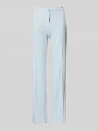 Spodnie damskie - Spodnie typu track pants o kroju regular fit z przeszytym kantem model ‘TINA’ - miniaturka - grafika 1