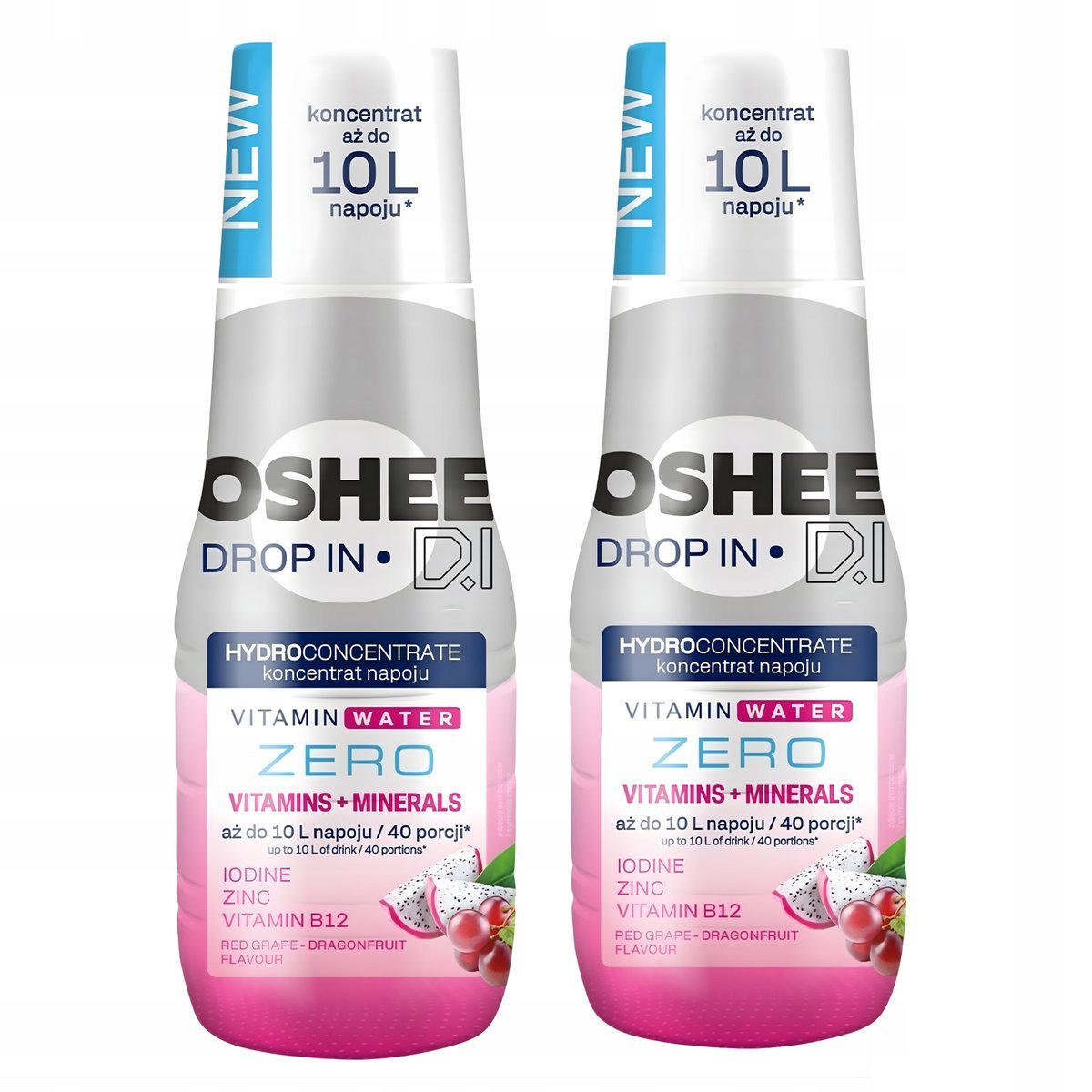 2x Koncentrat do Saturatora, OSHEE Dragonfruit Zero, Smoczy Owoc Winogrono