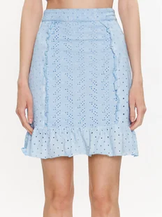 Guess Spódnica mini Aini W3GD0A KALQ0 Niebieski Slim Fit - Spódnice - miniaturka - grafika 1